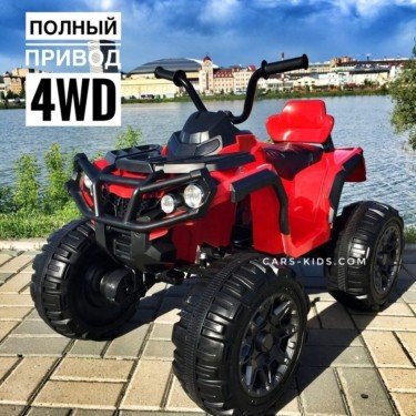 Электроквадроцикл Grizzly 4WD BDM0906 красный
